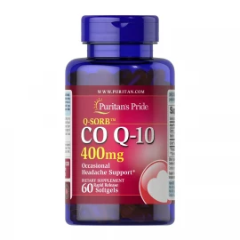 Коэнзим Puritans Pride Q-SORB™ Co Q-10 400 mg - 60 Rapid Release Softgels