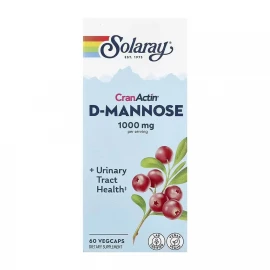 КренАктін з D-Манозою Solaray CranActin D-Mannose 1000 mg - 60 vcaps