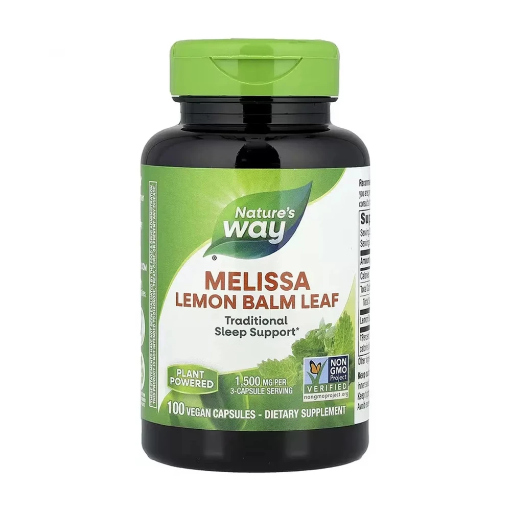Листья мелиссы Nature's Way Melissa Lemon Balm Leaf - 100 vcaps