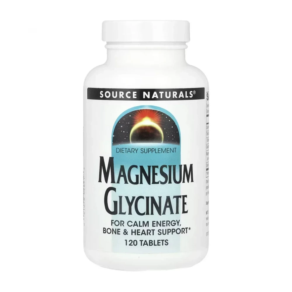 Магній гліцинат Source Naturals Magnesium Glycinate - 120 tabs