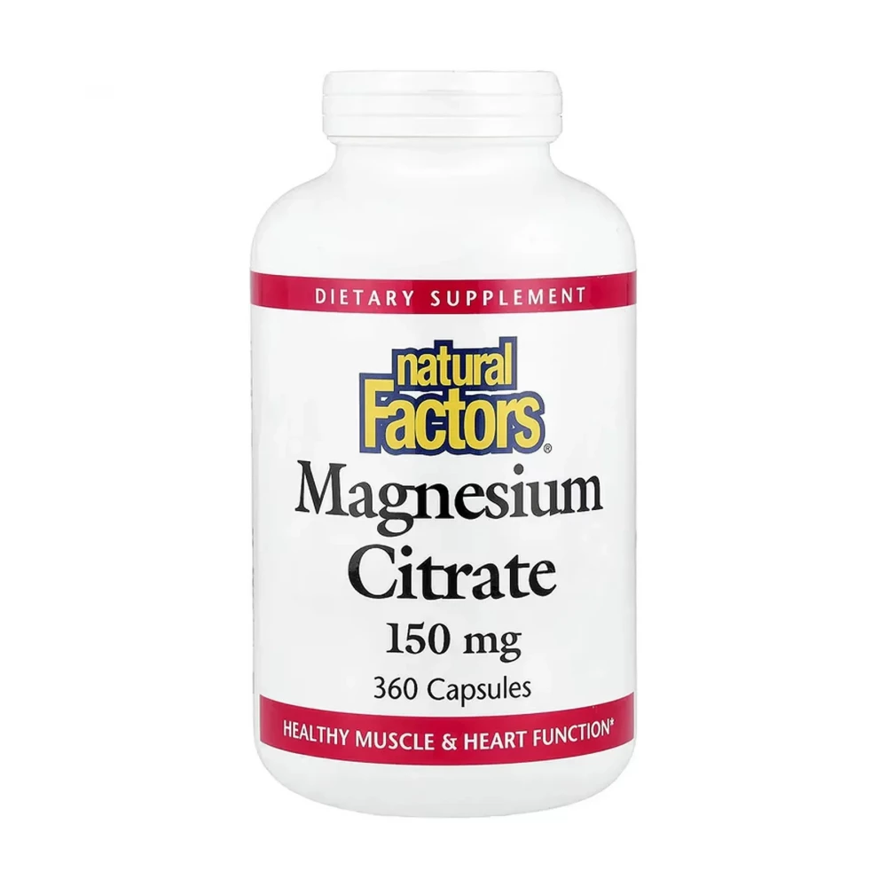 Магній цитрат Natural Factors Magnesium Citrate 150 mg - 360 caps