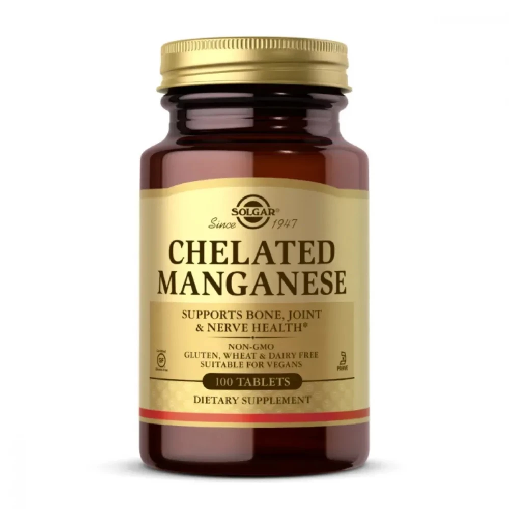 Марганець Solgar Chelated Manganese - 100 tabs