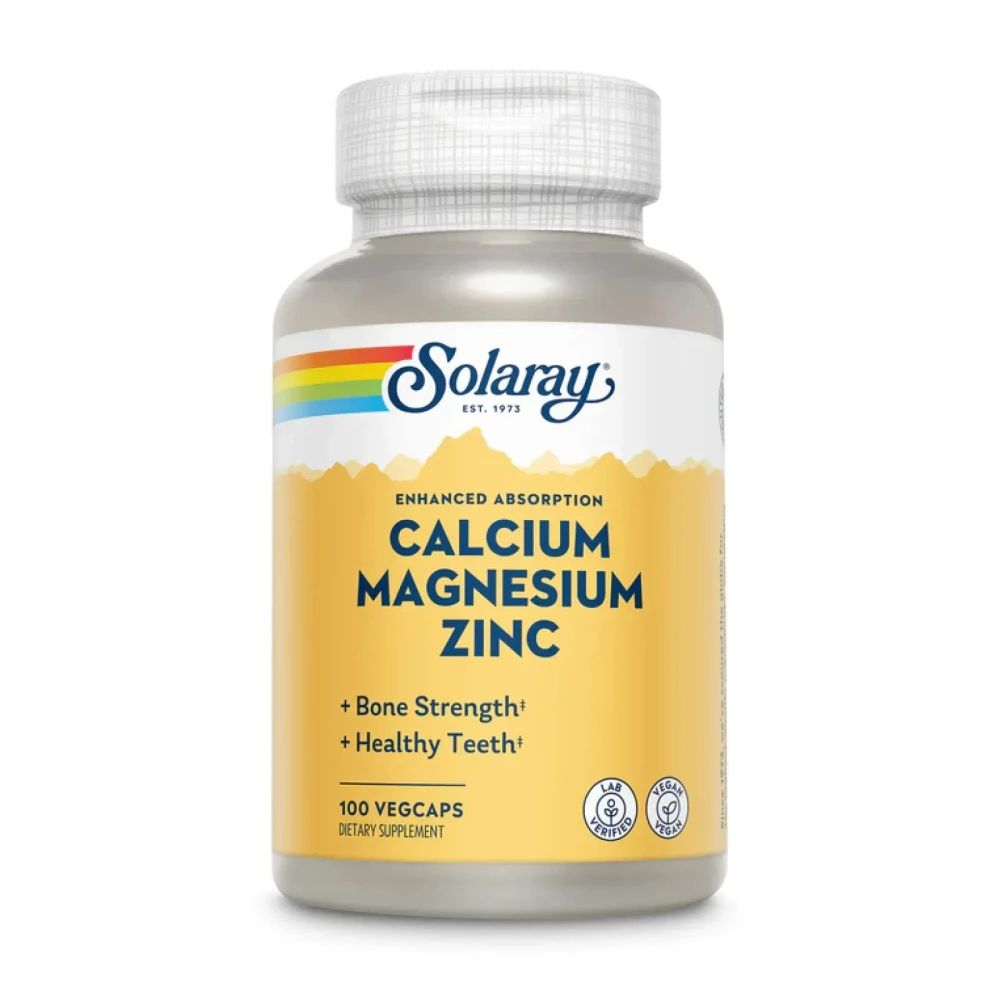 Минеральный комплекс Solaray Calcium Magnesium Zinc - 100 vcaps