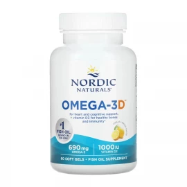 Омега-3 та Вітамін D3 Nordic Naturals Omega-3D - 60 softgels