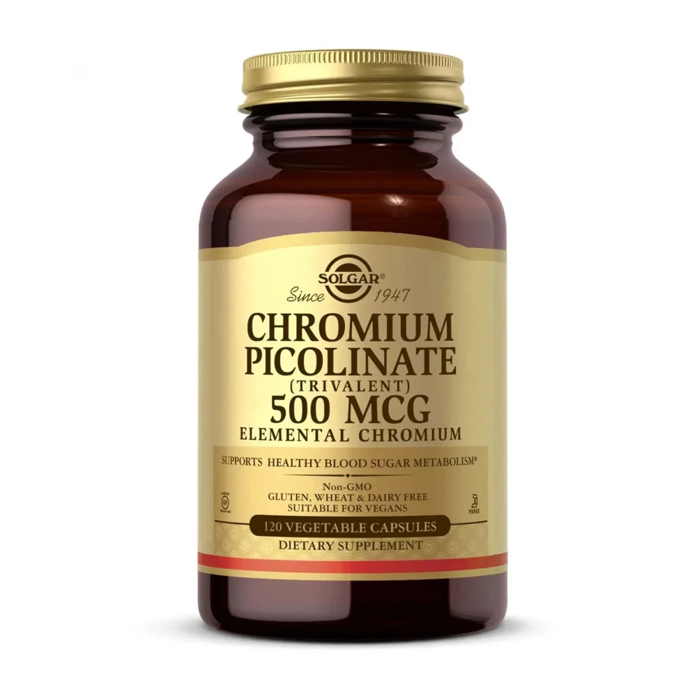 Піколінат хрому Solgar Chromium Picolinate 500 mcg - 120 vcaps