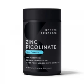 Піколінат цинку Sport Research Zinc Picolinate 30 mg - 90 softgels