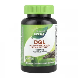 Сладкая DGL Nature's Way DGL - 100 chew tabs