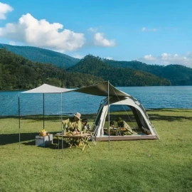 Намет Naturehike Ango CNK2550WS010, S тримісний автоматичний із тентом