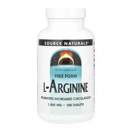 L-аргінін Source Naturals L-Arginine 1000 mg - 100 tabs
