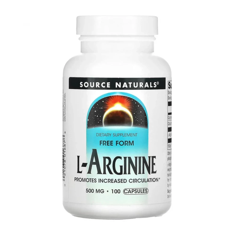 L-аргінін Source Naturals L-Arginine 500 mg - 100 tabs
