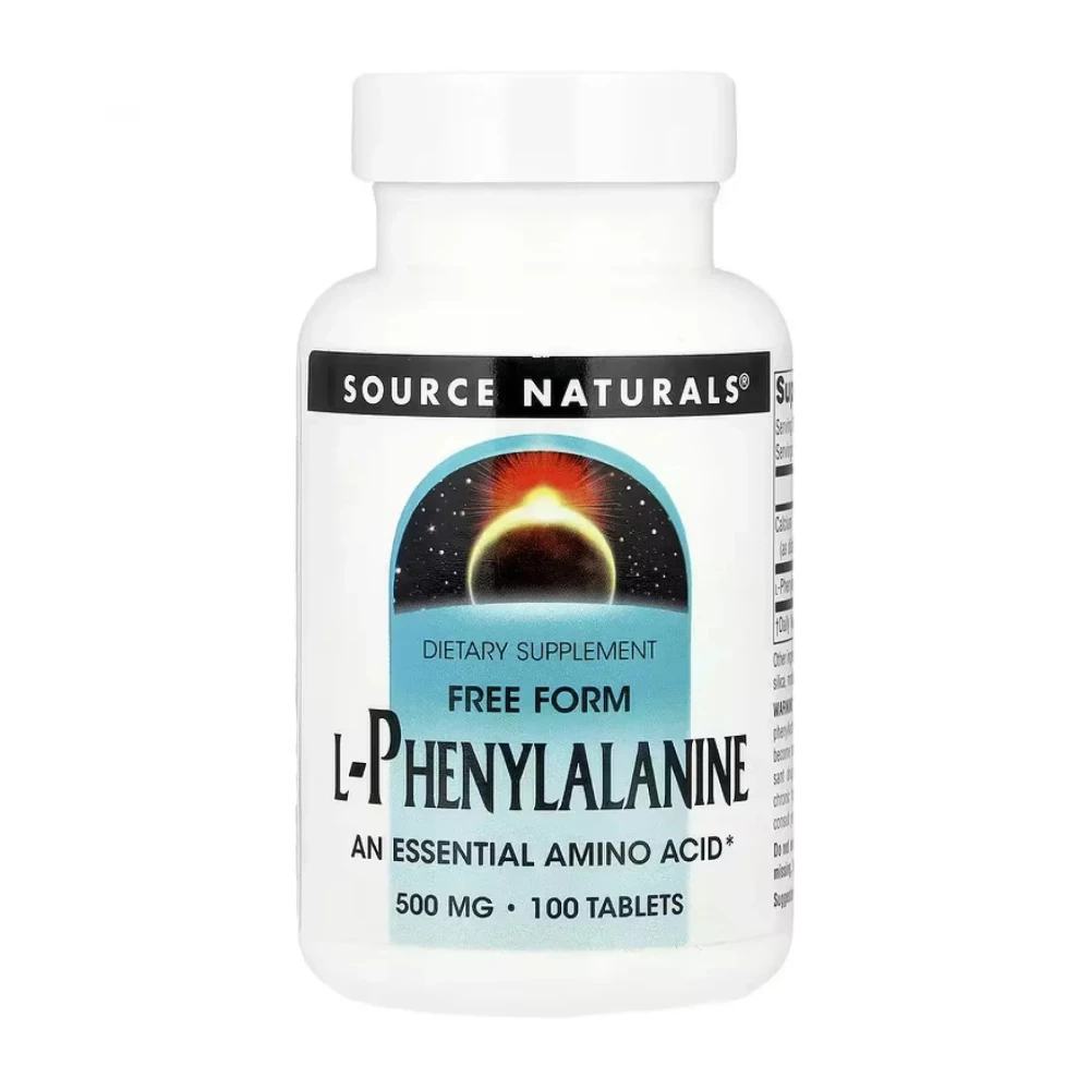 L-Фенілаланін Source Naturals L-Phenylalanine 500 mg - 100 tabs
