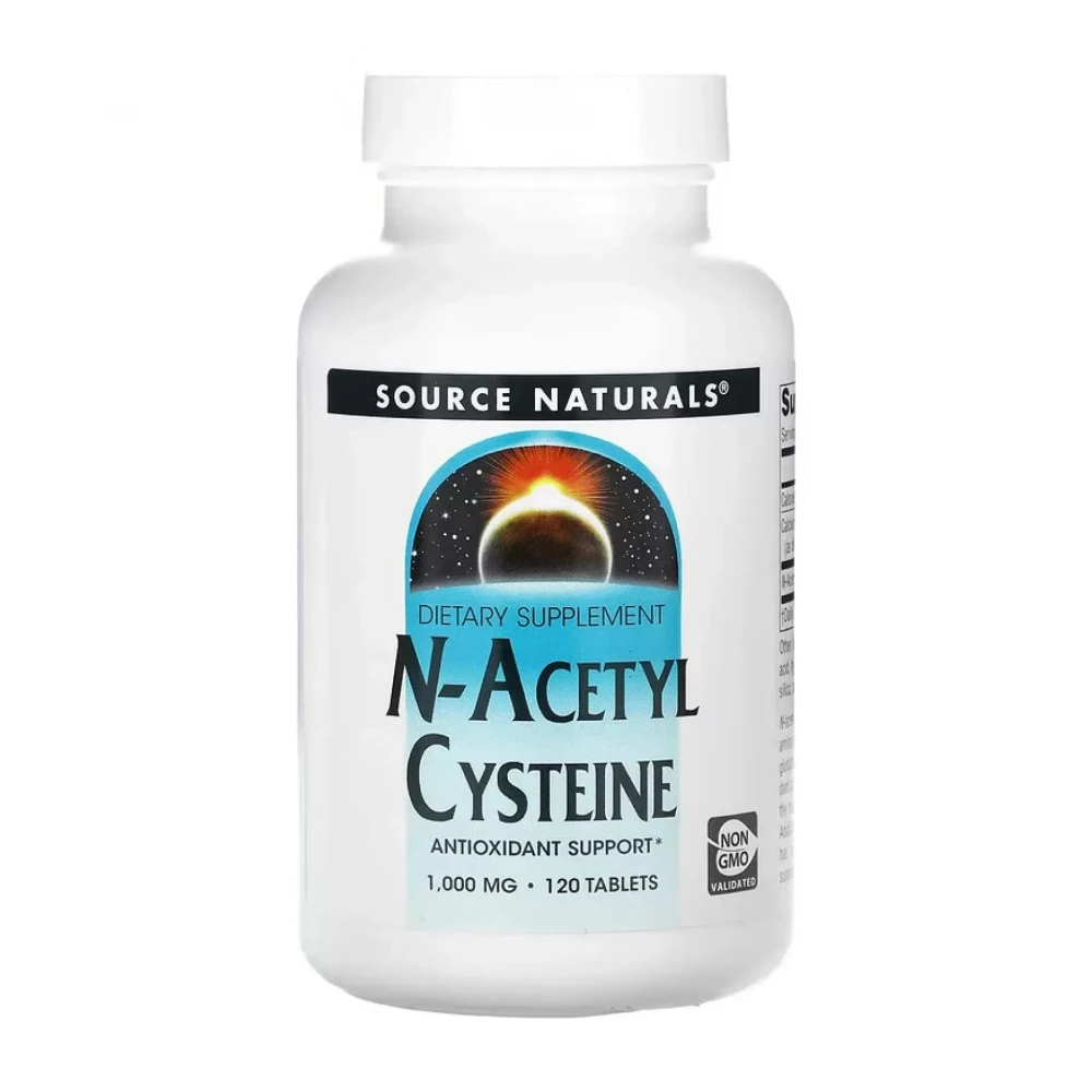 N-ацетилцистеин Source Naturals N-Acetyl Cysteine 1000 mg - 120 tabs