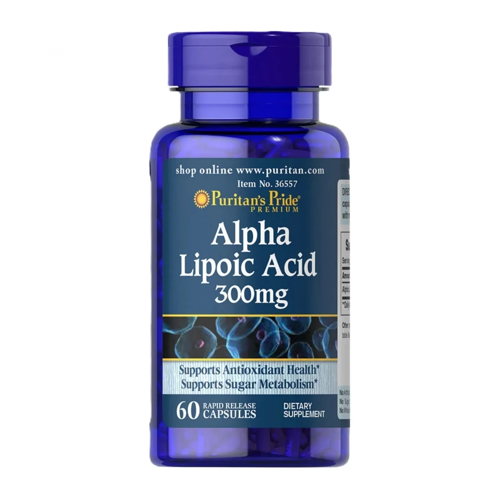 Альфа-липоевая кислота Puritans Pride Alpha Lipoic Acid 300 mg - 60 caps