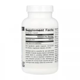 Альфа-ліпоєва кислота Source Naturals Alpha Lipoic Acid 600 mg - 120 caps