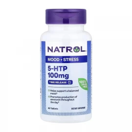Амінокислоти Natrol 5-HTP 100 mg Time Release - 45 tabs