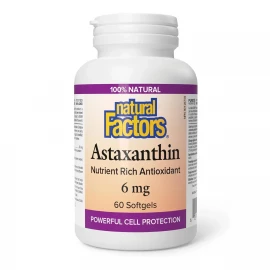 Астаксантин Natural Factors Astaxanthin 6 mg - 60 softgels