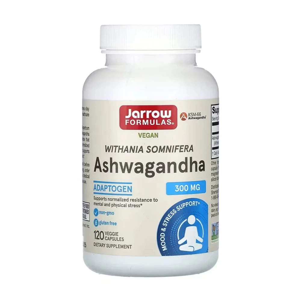 Ашваганда Jarrow Formulas Ashwagandha 300 mg - 120 vcaps