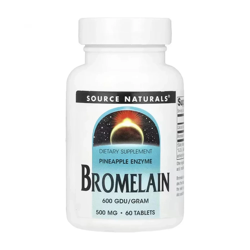 Бромелаин Source Naturals Bromelain 600 GDU - 60 tabs