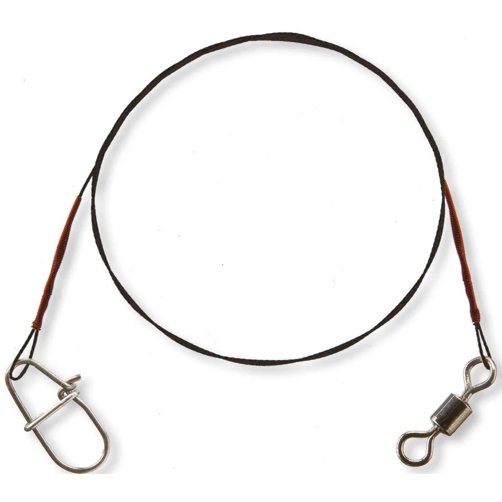 Поводок Cormoran титановый Titanium Leader 20 cm 18 kg 2 pcs