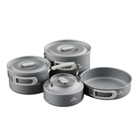 Набор посуды Naturehike CNK2450CF010 (2 кастрюли, чайник, сковорода)