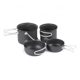 Набор посуды Naturehike NH18T018-G (2 кастрюли, 2 крышки)