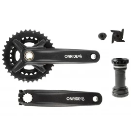 Шатуни Onride Duet Pro 1210, Hollowtech, 170 мм, 26-36Т, BCD 104/64, 12/11 шв., з кареткою