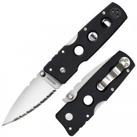 Ніж Cold Steel Hold Out 3" Serrated Edge Black S35VN