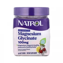 Магній гліцинат Natrol Magnesium Glycinate 100 mg - 30 soft chews