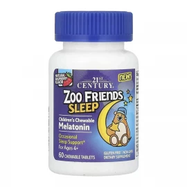 Мелатонін для дітей 21st Century Zoo Friends Sleep - 60 chewable tabs