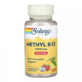 Метил B-12 Solaray Methyl B-12 5000 mcg - 60 lozenges