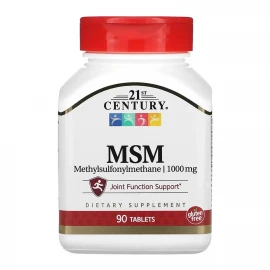 Метилсульфонілметан 21st Century MSM 1000 mg - 90 tabs