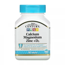 Мінеральний комплекс 21st Century Cal Mag Zinc + D - 90 tabs