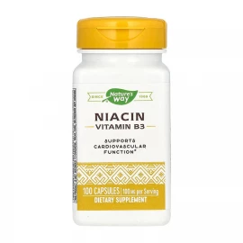 Ниацин Nature's Way Niacin 100 mg - 100 caps
