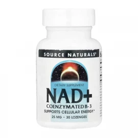 Нікотинамід Source Naturals NAD+ Coenzymated™ B-3 - 30 Lozenges