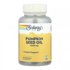 Масло семян тыквы Solaray Pumpkin Seed Oil 1000 mg - 90 softgels