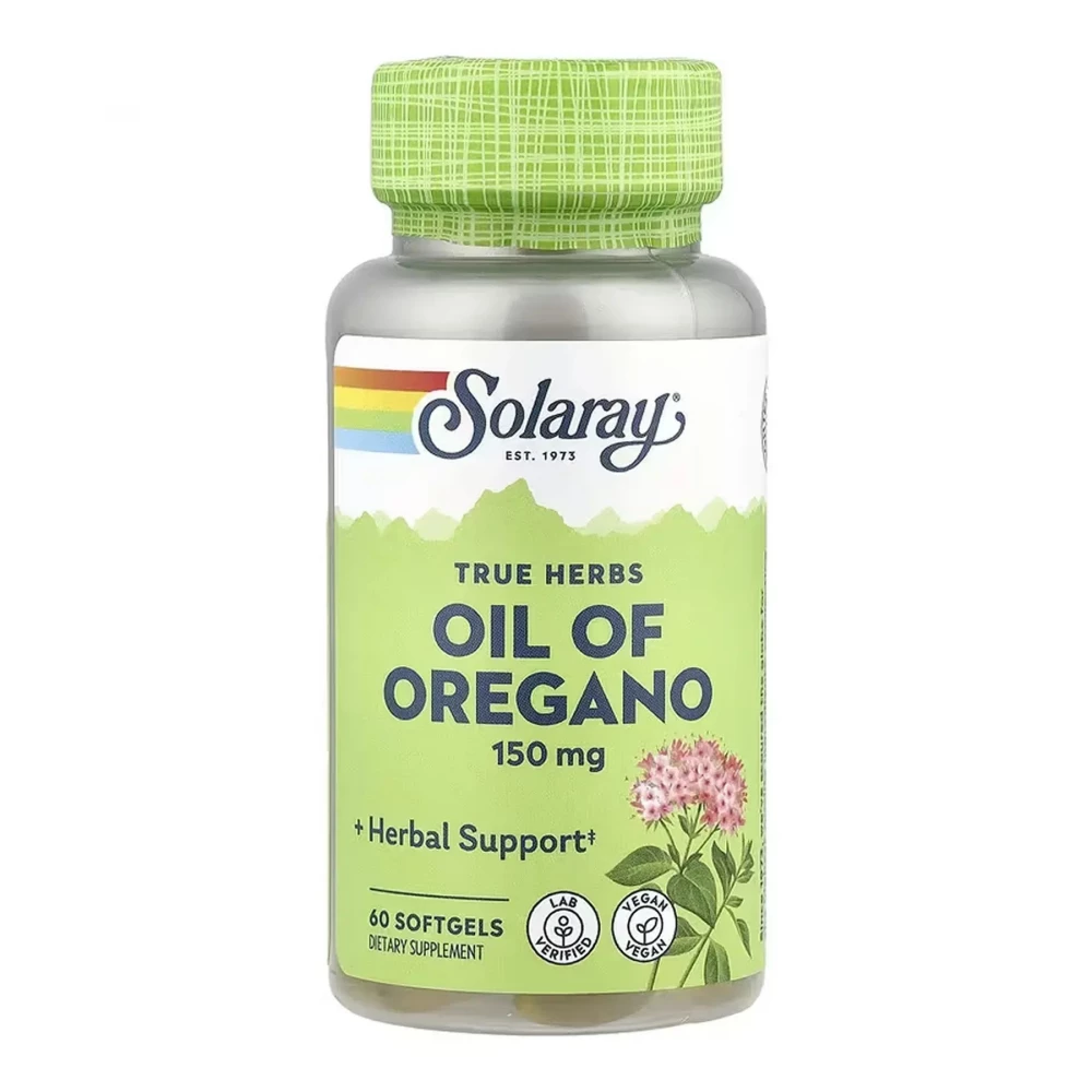 Олія орегано Solaray Oil of Oregano 150 mg - 60 softgels