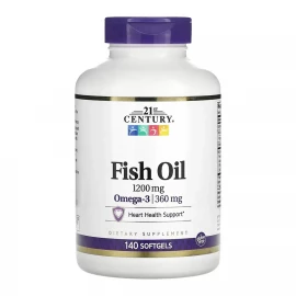 Омега-3 21st Century Fish Oil 1200 mg - 140 softgels