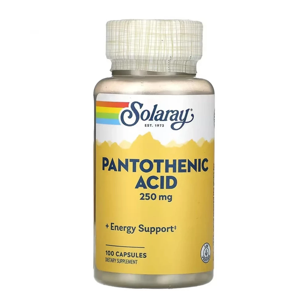 Пантотенова кислота Solaray Pantothenic Acid 250 mg - 100 caps