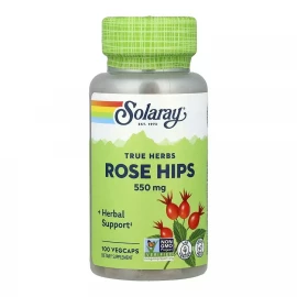 Плоди шипшини Solaray Rose Hips Fruit 550 mg - 100 vcaps