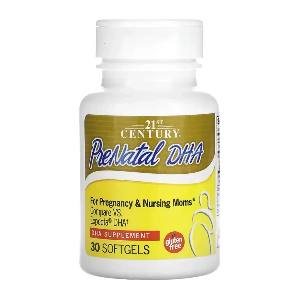 Пренатальний комплекс з ДГК 21st Century PreNatal DHA - 30 softgels