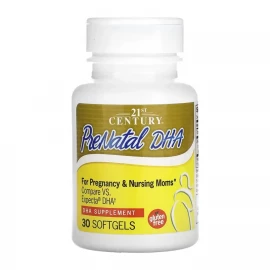 Пренатальный комплекс с ДГК 21st Century PreNatal DHA - 30 softgels