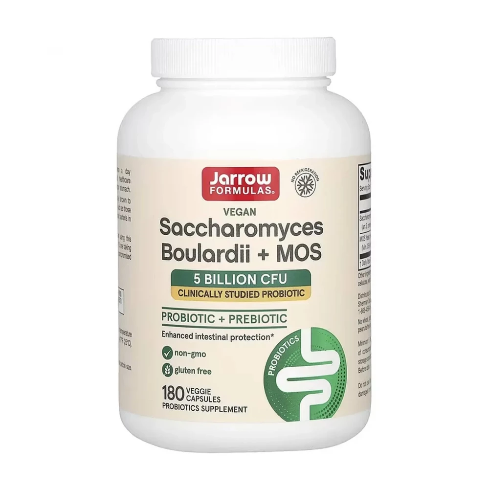 Пробіотик Jarrow Formulas Saccharomyces Boulardii + MOS - 180 vcaps