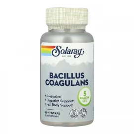 Пробіотик Solaray Bacillus Coagulans 5 Billion CFU - 60 vcaps