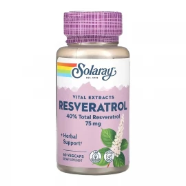 Ресвератрол Solaray Resveratrol 75 mg - 60 vcaps
