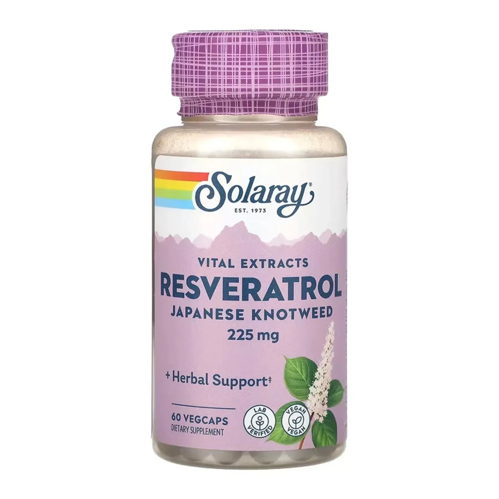 Ресвератрол Solaray Triple Strength Resveratrol 225 mg - 60 vcaps