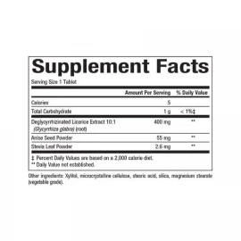 Солодка DGL Natural Factors DGL 400 mg - 90 tabs