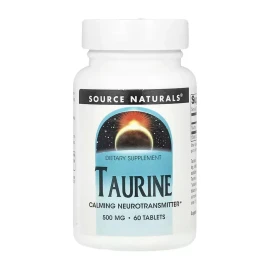 Таурин Source Naturals Taurine 500 mg - 60 tabs