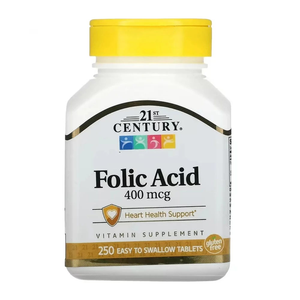 Фолієва кислота 21st Century Folic Acid 400 mcg - 250 tabs