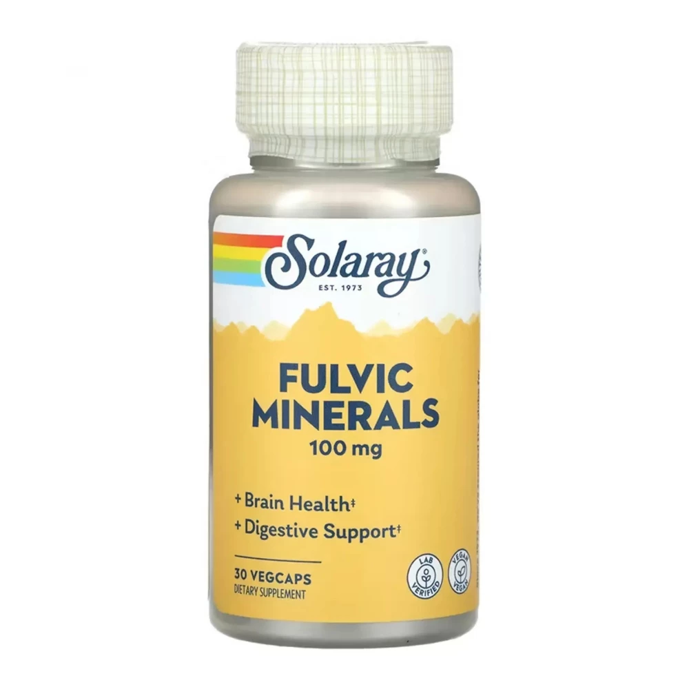 Фульвові мінерали Solaray Fulvic Minerals 100 mg - 30 vcaps
