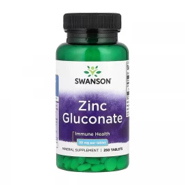 Цинк глюконат Swanson Zinc Gluconate 30 mg - 250 tabs